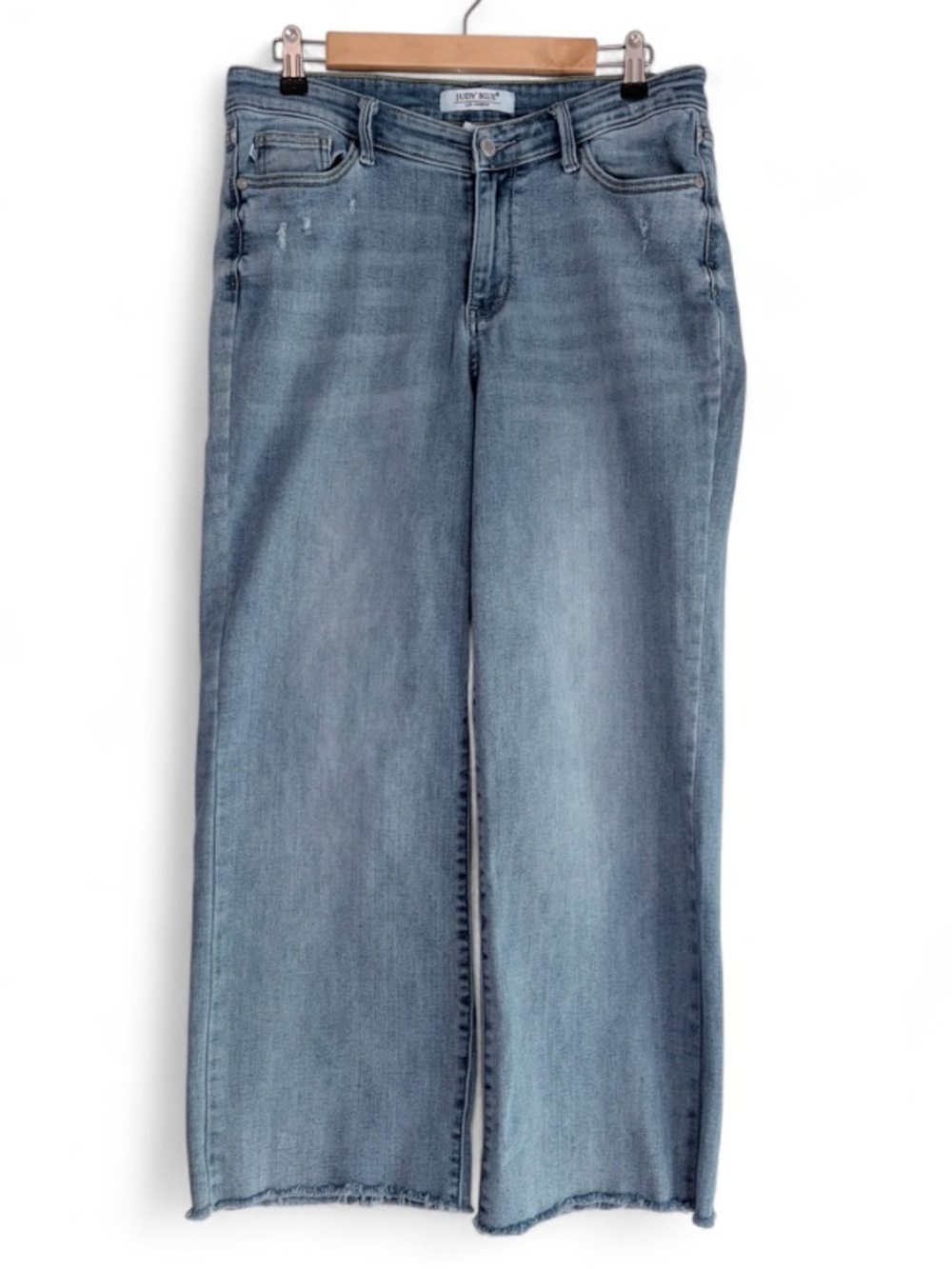 Judy Blue Straight Fit Distressed Hem Cropped Jeans Size 11/30